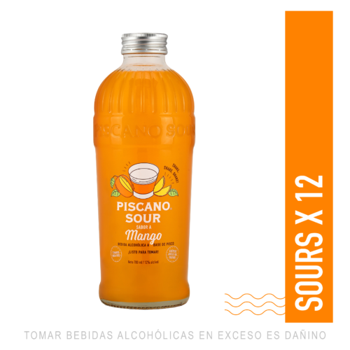 Piscano Sour sabor Mango 700ml x 12un
