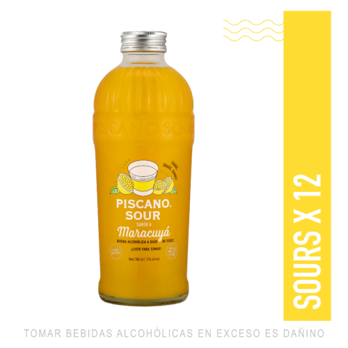 Piscano Sour sabor Maracuyá 700ml x 12un