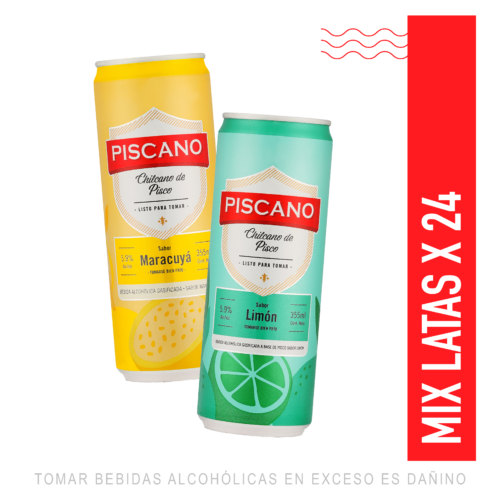 MIX DE CHILCANO DE PISCO 355ML X 24UN
