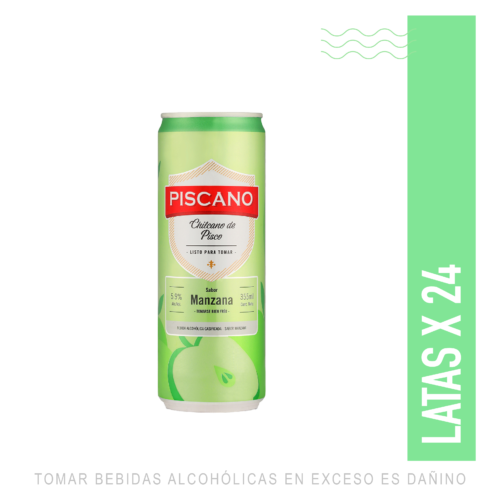CHILCANO DE PISCO SABOR MANZANA 355ML X 24UN
