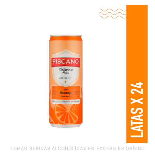 CHILCANO DE PISCO SABOR NARANJA 355ML X 24UN