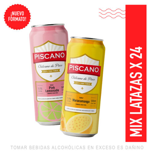 MIX DE CHILCANO DE PISCO 500ML X 24UN