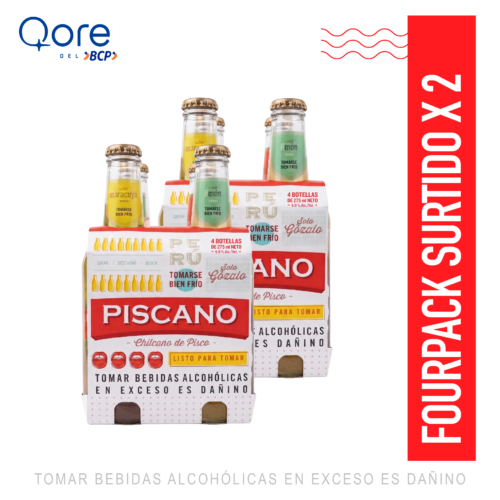 FOUR PACK SURTIDO 275ML X 2UN